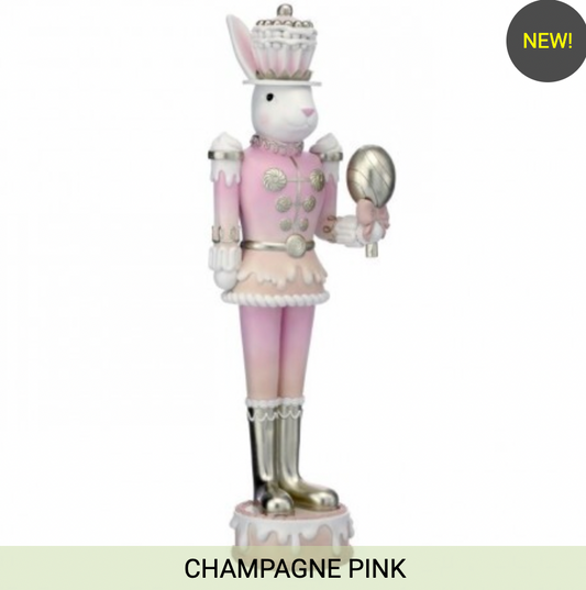 31.5" RESIN CANDY SOLDIER BUNNY