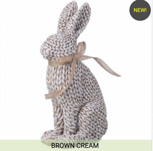 10" RESIN WOVEN RABBIT