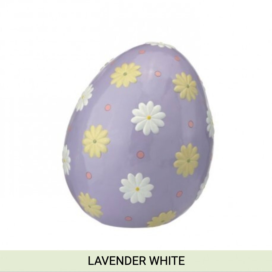 RESIN INDOOR / OUTDOOR EASTER EGG 22.75" LAVENDER