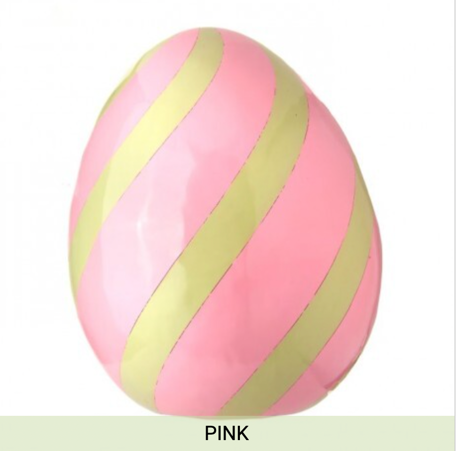 RESIN INDOOR / OUTDOOR EASTER EGG 27.5" - PINK