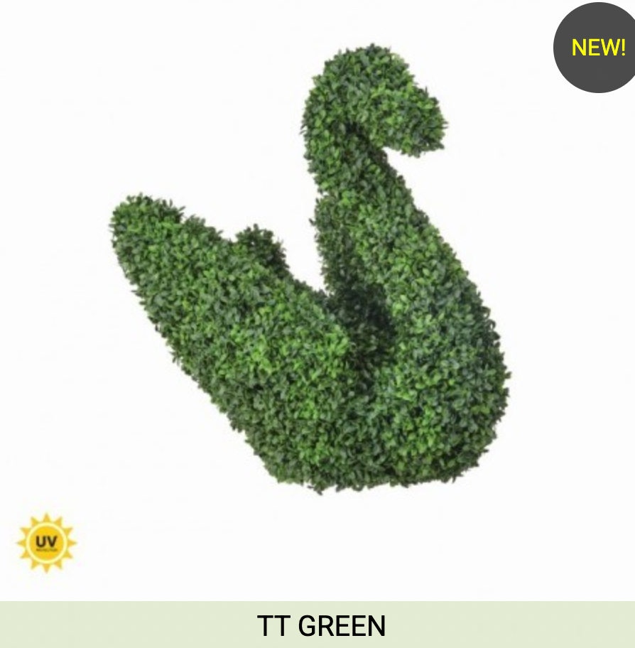 26" UV BOXWOOD SWAN