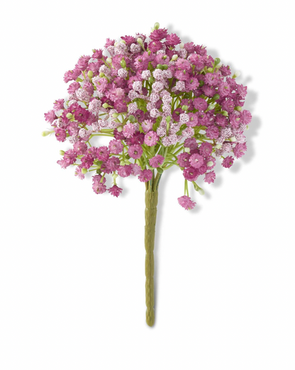 9" Pink Babys Breath Pick