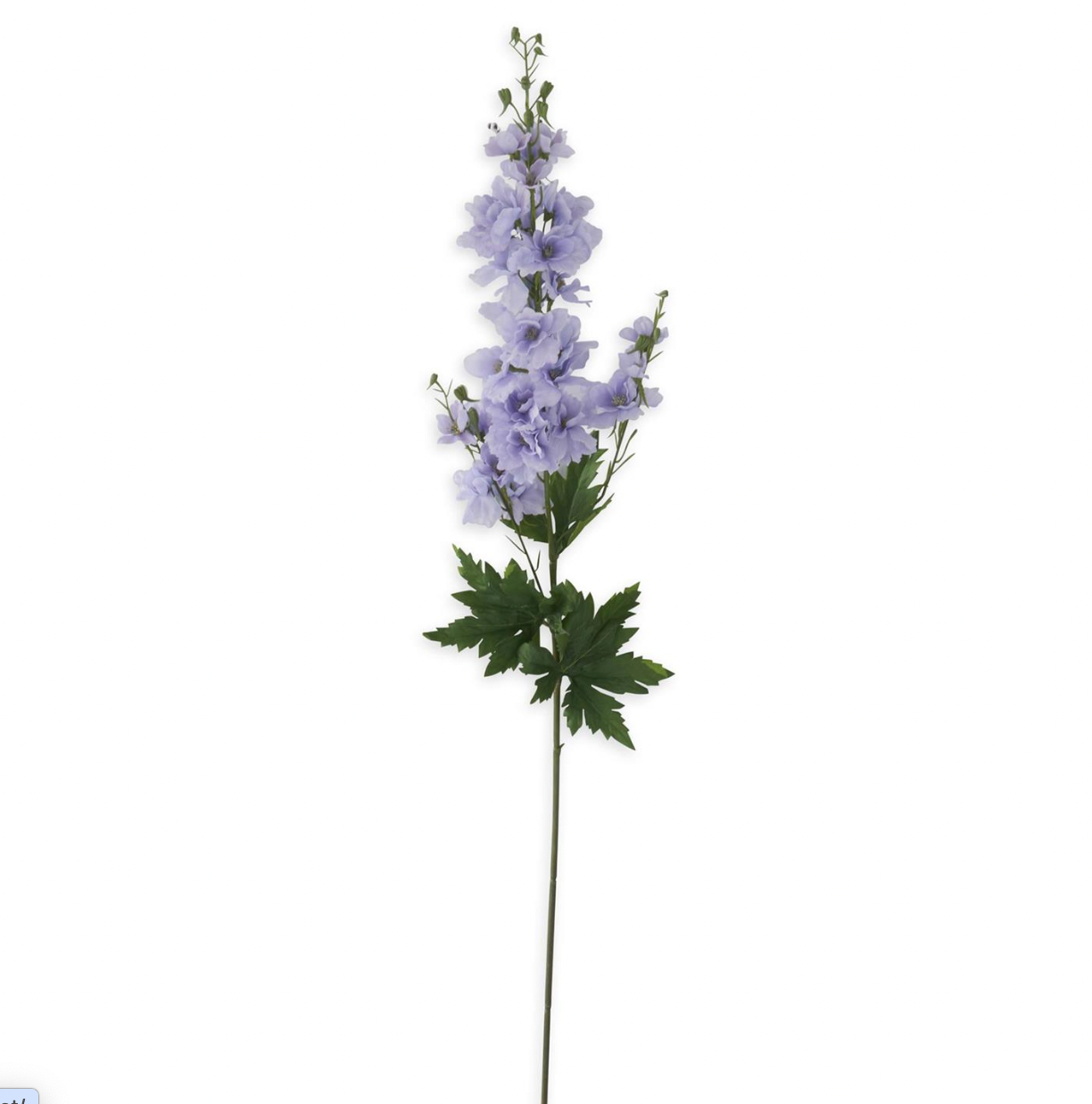 36" Purple Real Touch 3 Shoot Delphinium Stem