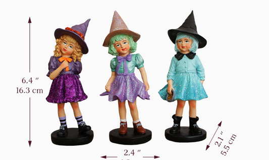 Witch Sisters Figurines - SET OF 3