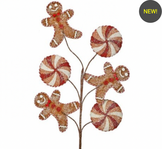 28" GINGERBREAD MAN COOKIE SPRAY