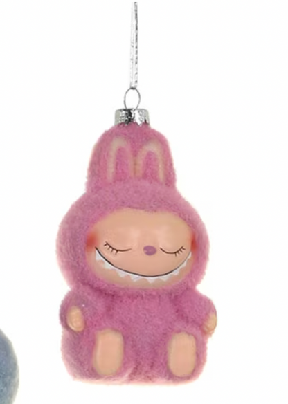 Santa's Sweet Shoppe Collection - 4" GLASS SLEEPING MONSTER ORNAMENT