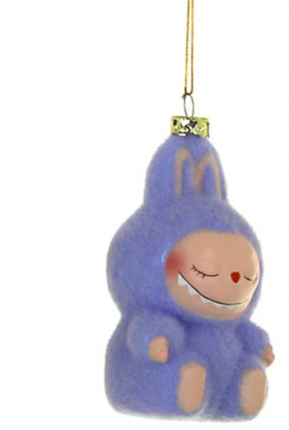 Santa's Sweet Shoppe Collection - 4" GLASS SLEEPING MONSTER ORNAMENT