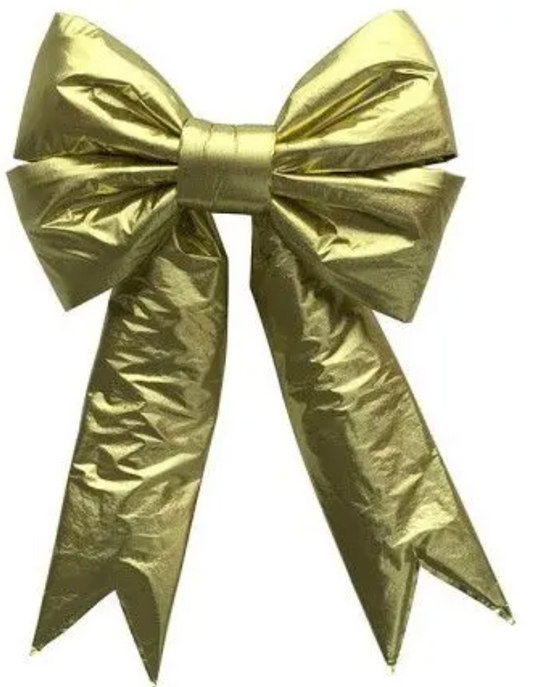 Christmas Carousel Collection - 72" Structural Bow - Gold - INDOOR / OUTDOOR