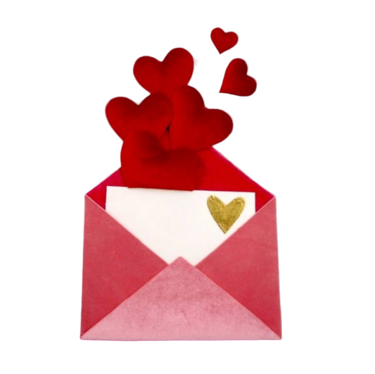 16.5" Cupids Letter with Hearts