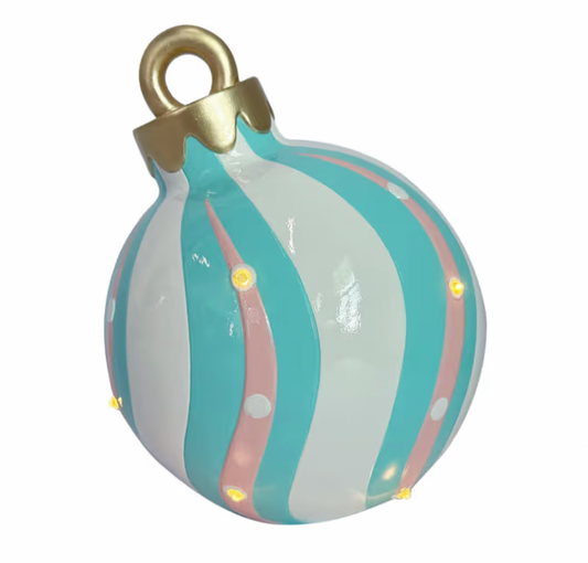 Santa's Sweet Shoppe Collection - 10" LED Ornament Ball Table Top