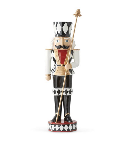 ROYAL COURT COLLECTION - 20" Red & White Soldier Nutcracker with Staff