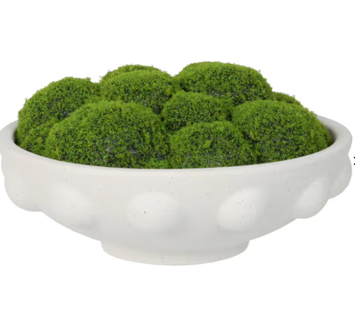 10" Faux Moss Textured Bowl Arrangement