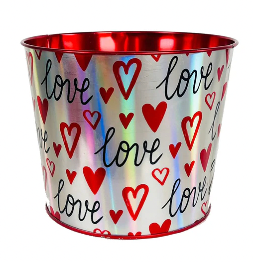 Valentine's Day - 6" IRIDESCENT LOVE POT COVER