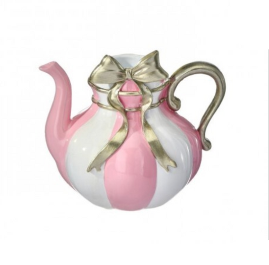 5" RESIN TEAPOT TAPER CANDLE HOLDER