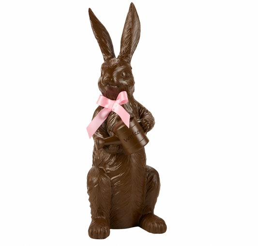 18" Resin Chocolate Bunny