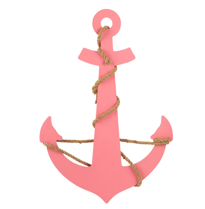 23" Wooden Anchor Accent