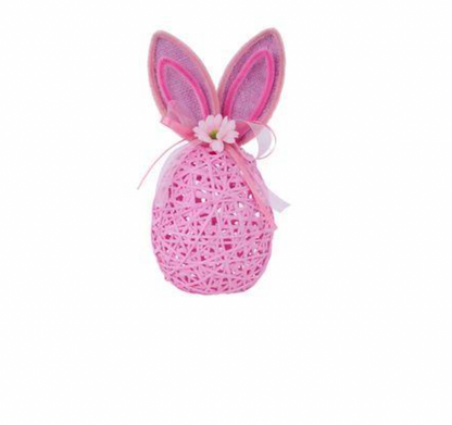 10" WOVEN BUNNY EAR EGG