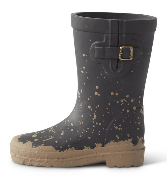 7" Black Resin Rainboot Wall Mount or Tabletop