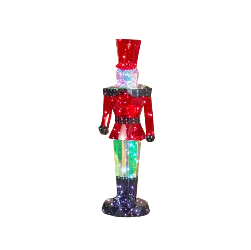 Christmas Iridescent 26" Holiday Toy Soldier LED lights