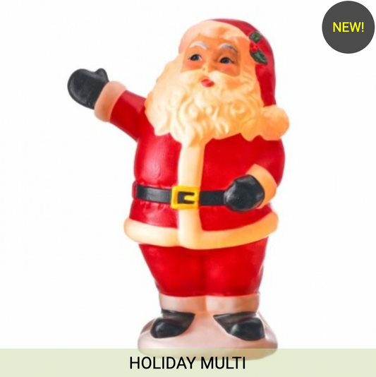CHRISTMAS CAROUSEL COLLECTION - 24" RETRO BLOW MOLD SANTA - INDOOR / OUTDOOR
