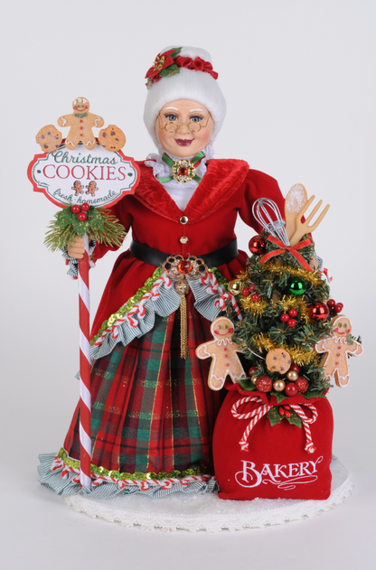Santa's Sweet Shoppe Collection - 17" Lighted Mrs. Claus's Goodie Bakery