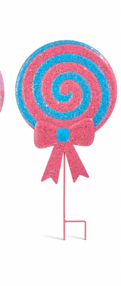 Santa's Sweet Shoppe Collection - 24.5" Lollipop Yard Stake