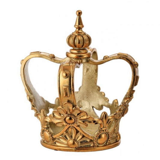 11" RESIN ROYAL COURT CROWN - GOLD