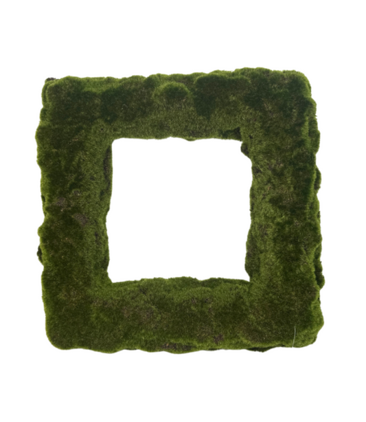 SQUARE MOSS WREATH, 16", MOSS,