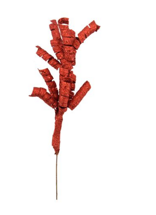 GLITTER SWIRLING RIBBONS PICK