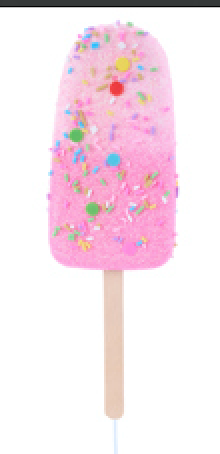 11.5"L SPRINKLES/CONFETTI POPSICLE PICK 4 ASST LAV, BLU, PNK, YLW, PICK ONE