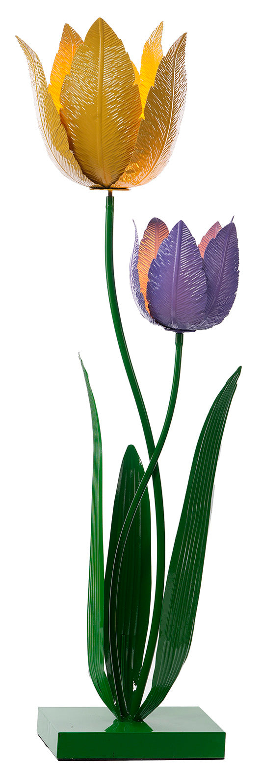 32.7" METAL DOUBLE TULIP
