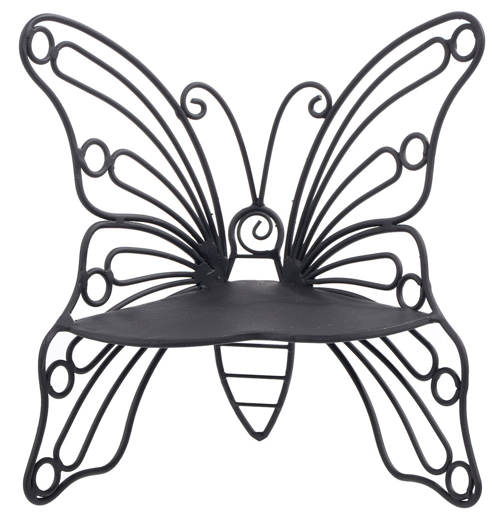 7.25" METAL BUTTERFLY WALL SHELF