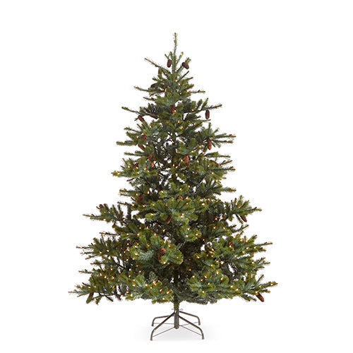 Raz Imports Greenery 2023 Forever Lit Green Big Sky Spruce Tree