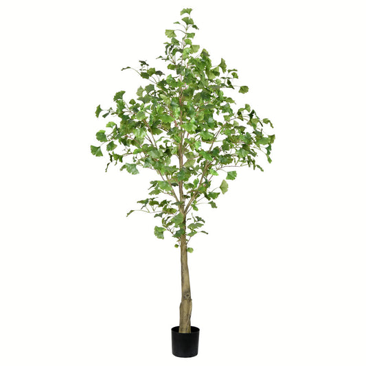 Vickerman 6' Artificial Potted Ginkgo Tree