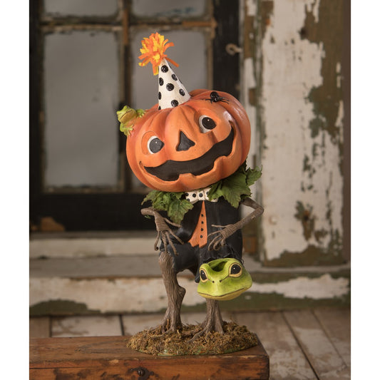 Bethany Lowe Tricks Pumpkin Boy Figurine