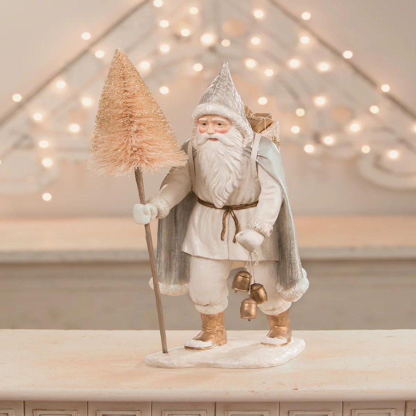 Bethany Lowe Frosted Metallics Santa