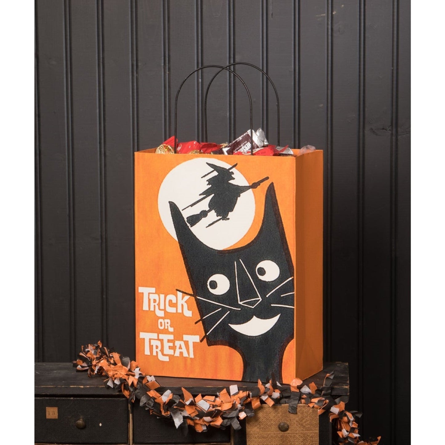 Bethany Lowe Large Tin Halloween Treat Bag