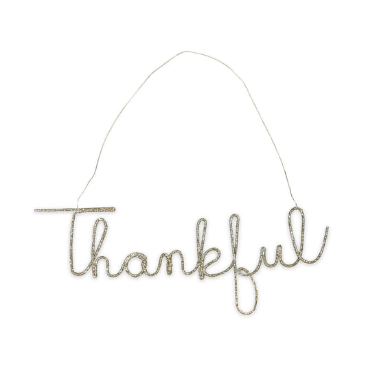 Bethany Lowe Thanksgiving Thankful Wire Word Large