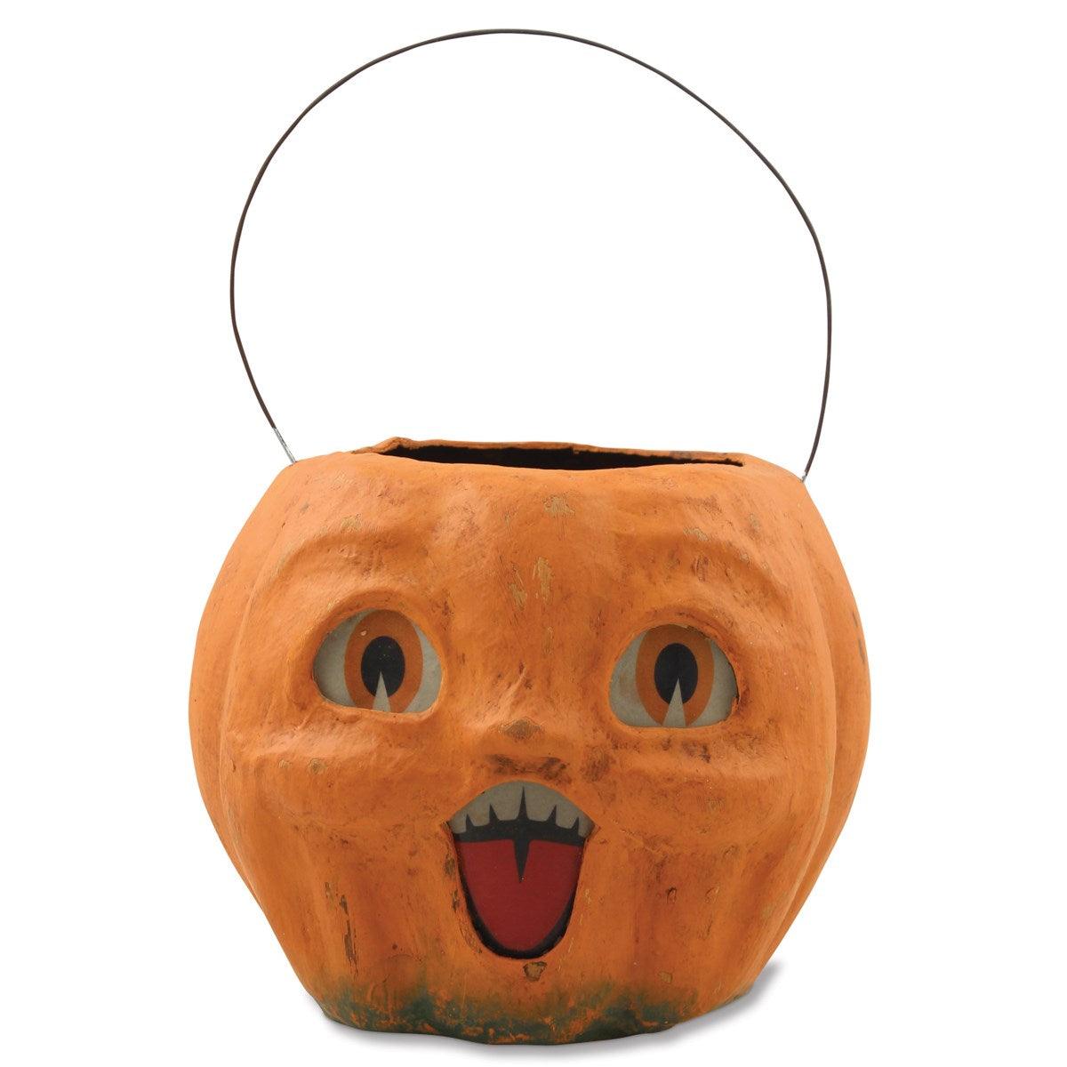 Bethany Lowe Happy Vintage Pumpkin Bucket Medium