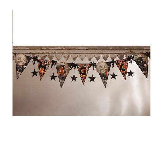 Bethany Lowe Moonlight Magic Halloween Magic Pennant Garland