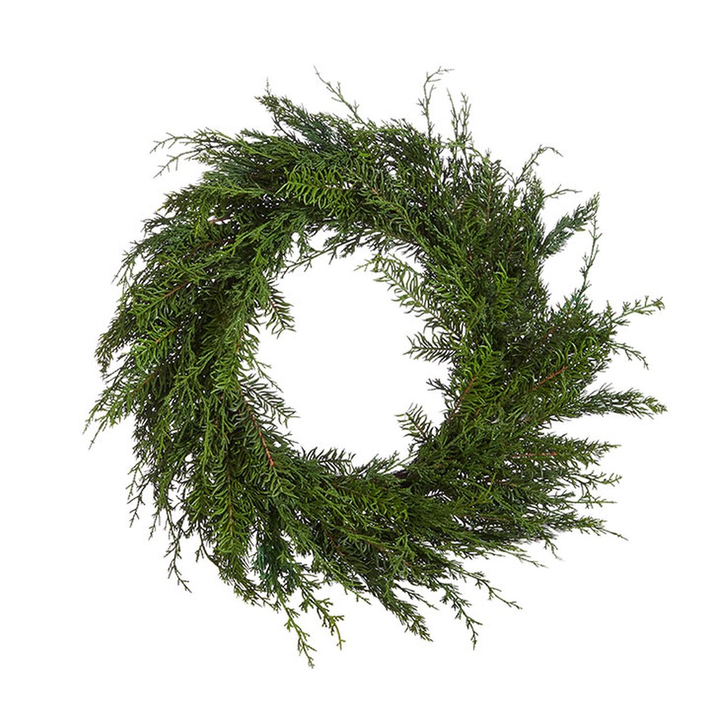 Raz Imports Winter Botanicals 28" Cedar Wreath