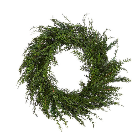 Raz Imports Winter Botanicals 28" Cedar Wreath