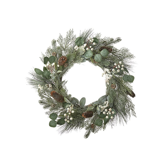 Raz Imports 2021 Holiday Homestead 24-inch Cedar And Eucalyptus Wreath