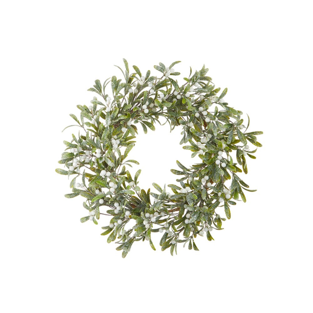 Raz Imports 2021 Holiday Homestead 20-inch Mistletoe Wreath