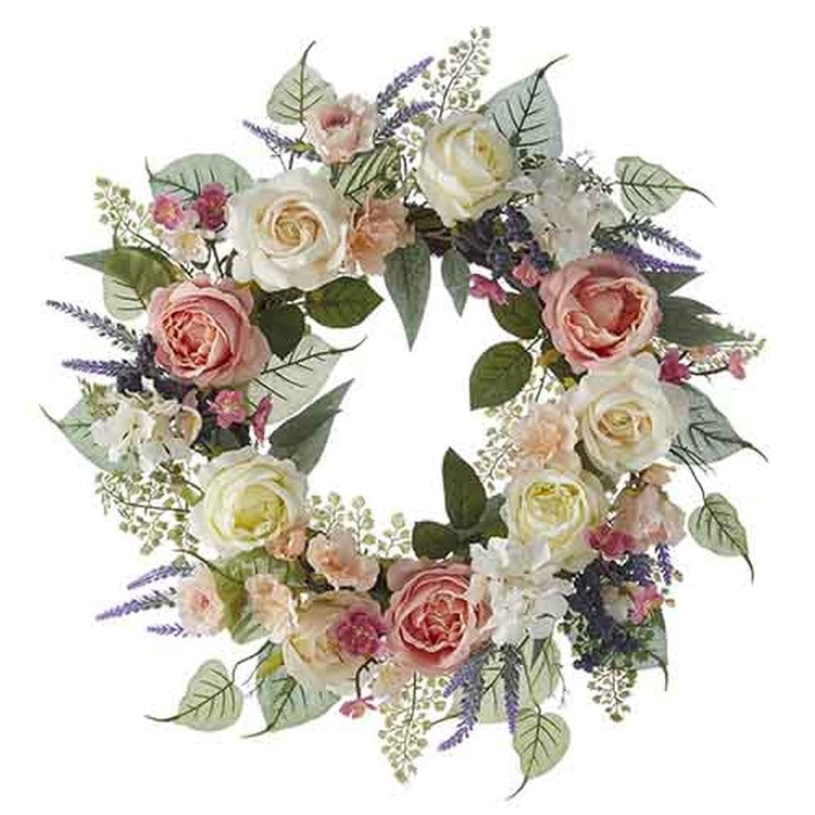 Raz Imports Storybook Spring 24" Mixed Floral Wreath