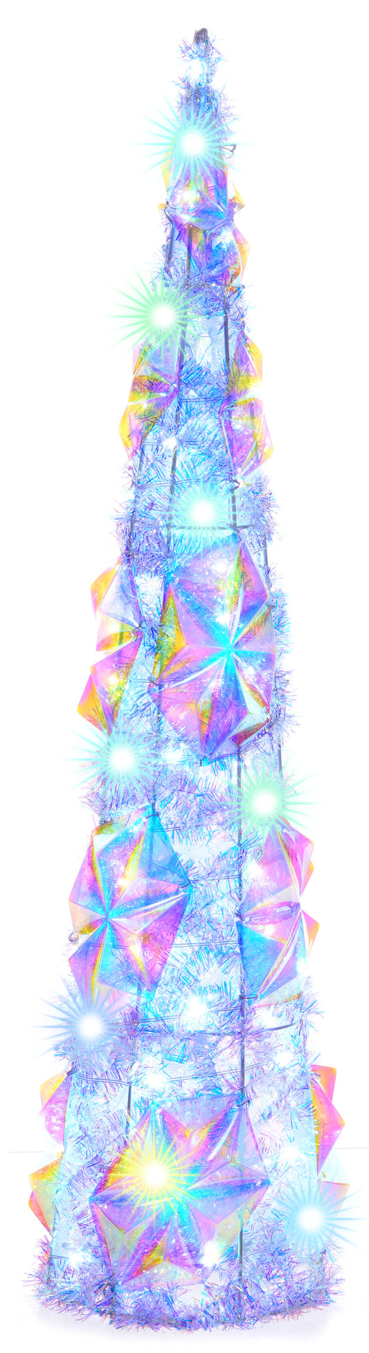 Santa's Sweet Shoppe Collection - 32" Iridescent LED Cone Tree