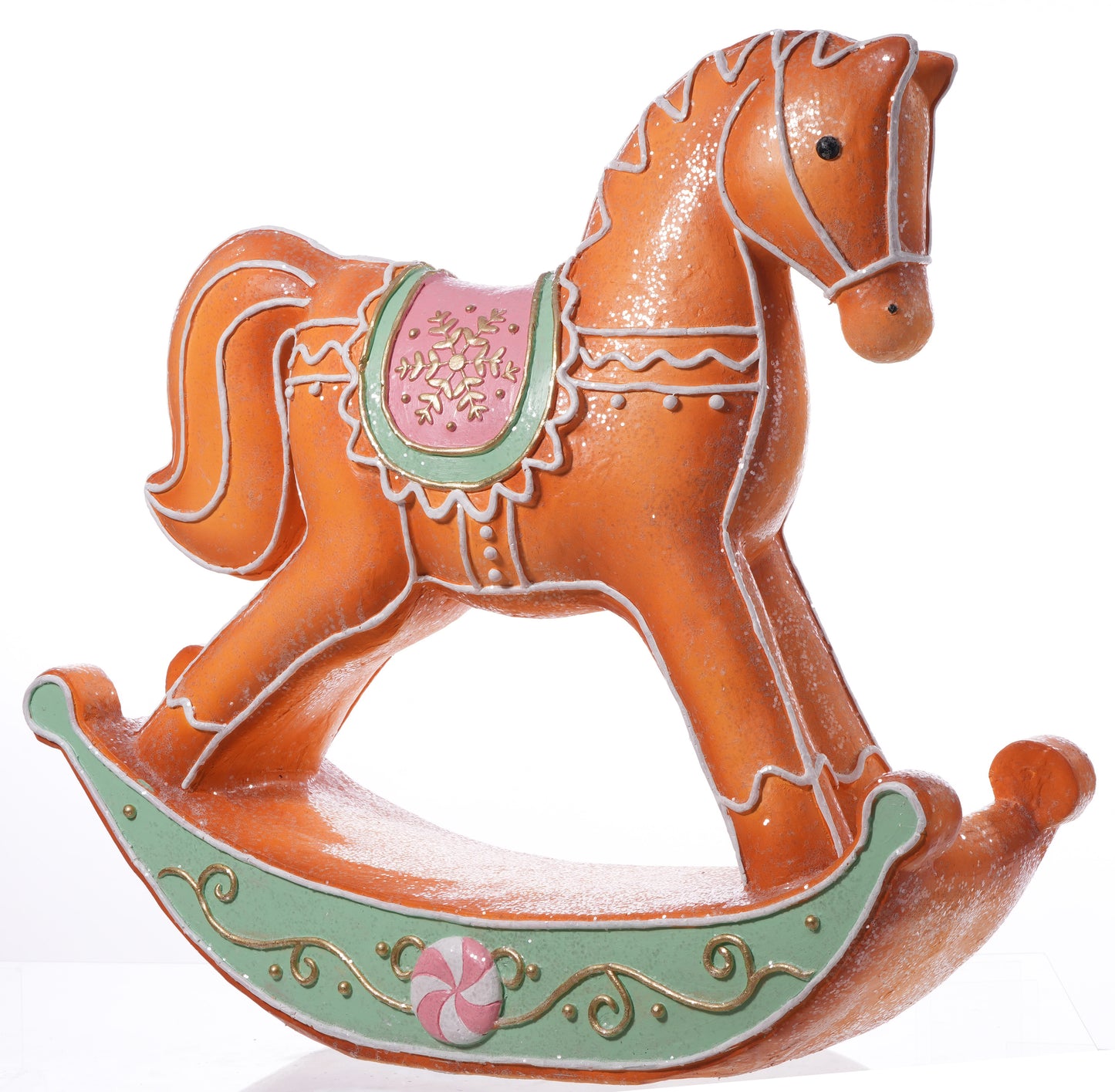 Santa's Sweet Shoppe Collection - 33" Resin Rocking Horse