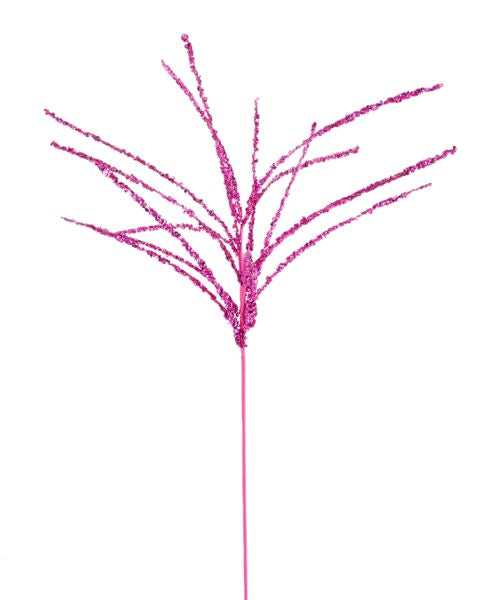 32"L SEQUIN TWIG SPRAY HOT PINK