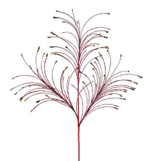 35"L GLTTR/HEX GLTTR FISHLINE SPRAY BURGUNDY/GOLD