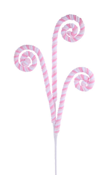 28"L VELVET ROPE COILS SPRAY PINK/LT PINK/WHITE
